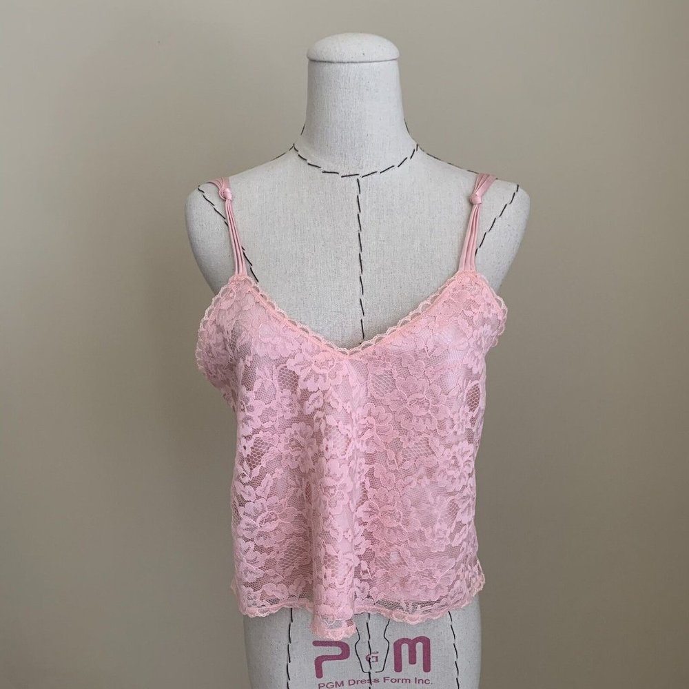 NWT Vintage Victoria’s Secret Gold Label Pink Lace CAMISOLE Lingerie 80s 90s S